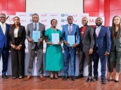 High Expectations As UBA, Redtech, MoMo PSB Expand Merchant Payment Access Across Nigeria L-R: Manager, Partnership & Ecosystem, MTN/MoMo PSB, Emmanuel Akhigbe; Head Human Resource,MTN/MoMo PSB , Rabi Adetoro; Managing Director/ CEO, Redtech Limited, Emmanuel Ojo; Chief Executive Officer, MTN MoMo, Omolara Michael Nwadu; Group Head, Digital Banking, United Bank for Africa(UBA), Olukayode Olubiyi; Head of Sales, MTN/MoMo PSB, Lanre Raheem; Head, Business Development,MTN/MoMo PSB, Ahmad Turajo; and Group Head, Marketing and Corporate Communications, UBA, Alero Ladipo, during the launch of payment interoperability partnership targeted at expanding cardless payment access for consumers and merchants across Nigeria and Africa, powered by Redtech, MoMo PSB and UBA at the UBA House Marina on Tuesday…
