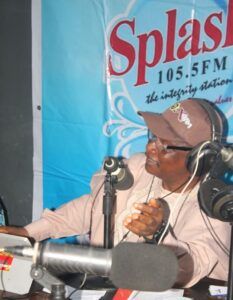 Ambassador Olayinka Agboolain his own world during the epochal Radio Show
