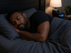 Check Out 12 Common Reasons People Die Unexpectedly In Their Sleep ...man sleeping on his bed in the evening...(image created by Chat GPT)