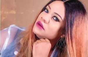 Oyo School Kidnap: Actress Opeyemi Aiyeola Cries Out Over Abduction Young woman with long ombre hair resting her chin on her hand, wearing a sheer polka-dot shirt and pink lipstick.