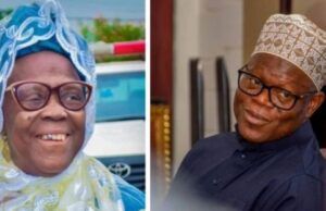 Demise Of Mom: Akeem Agbaje Sends Condolence Message To APC’s Scribe, Ajibola Basiru Ajibola Basiru, with late mom, Alhaja Sidikat Abake Basiru