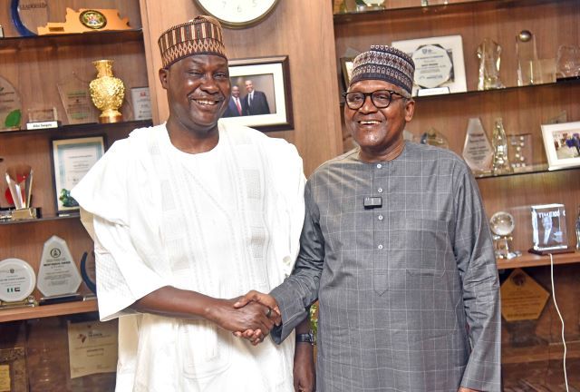 Aliko Dangote and other …President/CE, Dangote Industries Limited, Aliko Dangote, left, with Chairman of Board of Directors, Africa Finance Corporation, ( AFC), Samaila Zubairu; During the Signing Ceremony of Agreement Between Dangote Industries Limited, and Africa Finance Corporation, in Lagos on Friday 12, June 2026…