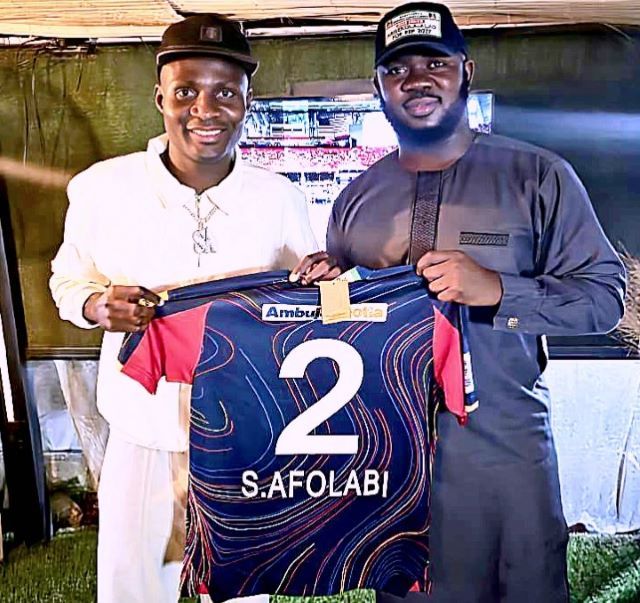 Farouk Arisekola-Alao with Sunday Afolabi