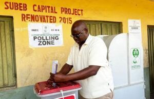 Ekiti Guber Poll: Ayo Fayose Votes, Predicts Landslide Victory For Oyebanji Ayodele Fayose...