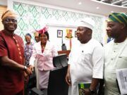 Makinde Reaffirms Commitment To Good Governance As He Swears In New HoS, Commissioners Governor Seyi Makinde, left, with others...