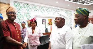 Makinde Reaffirms Commitment To Good Governance As He Swears In New HoS, Commissioners Governor Seyi Makinde, left, with others...