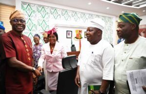 Makinde Reaffirms Commitment To Good Governance As He Swears In New HoS, Commissioners Governor Seyi Makinde, left, with others...