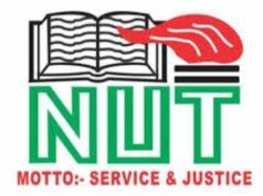 Oyo Schools’ Abduction: Oyo Teachers Ordered To Commence Indefinite Strike Action By NUT NUT logo: open book with a red flame, green 'NUT' letters, and red motto 'Service & Justice' below.