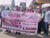 Oyo School Abduction: NANS Urges Caution Over Call For Strike As Crisis Deepens Group of protesters holding a banner for a peaceful solidarity walk organized by the Oyo State Teachers Action Group in Nigeria.