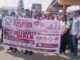 Oyo School Abduction: NANS Urges Caution Over Call For Strike As Crisis Deepens Group of protesters holding a banner for a peaceful solidarity walk organized by the Oyo State Teachers Action Group in Nigeria.