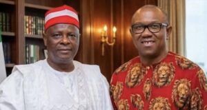 Peter Obi To Kwankwaso: You’ll Be My Partner, Not Spare Tyre Senator Rabiu Kwankwaso, left, with Peter Obi...