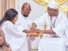 Baba Ijesha: I Appreciate Ooni Of Ife’s Car Gift, Chieftaincy Title Ooni Adeyeye Ogunwusi, right, with Baba Ijesha and wife...