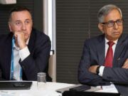 At Global CEO’s Summit, Dangote Cement GMD Champions Net-Zero Cement Production …Miljan Gutovic, Chief Executive Officer Holcim, left and Mr. Arvind Pathak Group Managing Director, Dangote Cement Plc during the 2026 Global Cement and Concrete Association’s CEO Strategic Dialogue held in Madrid, Spain…
