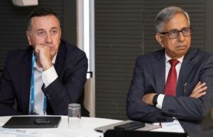 At Global CEO’s Summit, Dangote Cement GMD Champions Net-Zero Cement Production …Miljan Gutovic, Chief Executive Officer Holcim, left and Mr. Arvind Pathak Group Managing Director, Dangote Cement Plc during the 2026 Global Cement and Concrete Association’s CEO Strategic Dialogue held in Madrid, Spain…
