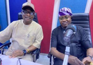 Dare Adeleke Bombs Arapaja, Says ‘He’s A Serial Betrayer, Political Prostitute' 1 Hon. Dare Adeleke, right, with Olayinka Agboola during the live Radio Show...