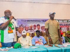 Oyo PDP/APM Alliance’ll Produce Excellent Result – Hon Stanley Odidiomo Hon. Adedeji Dhikrullahi Olajide Odidiomo, left, at the event...