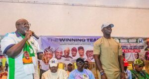 Oyo PDP/APM Alliance’ll Produce Excellent Result – Hon Stanley Odidiomo Hon. Adedeji Dhikrullahi Olajide Odidiomo, left, at the event...