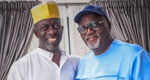 Odidiomo Hosts APM’s Guber Candidate, Adekanmbi, Running Mate In Ibadan Rt. Hon. Adedeji Dhikrullahi Stanley Olajide Odidiomo, right, with Hon Bimbo Adekanmbi...