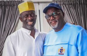 Odidiomo Hosts APM’s Guber Candidate, Adekanmbi, Running Mate In Ibadan Rt. Hon. Adedeji Dhikrullahi Stanley Olajide Odidiomo, right, with Hon Bimbo Adekanmbi...