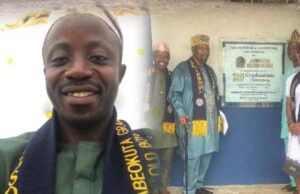 AGS 118th Founders’ Day: Olawale Olajumoke Leads AGSOBA Club 0006’s To Landmark Classroom Project