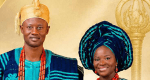 All Set For 32-Year-Old University Of Ilorin Alumnus To Become Owa Of Ayegbaju-Ekiti Adewale Oluwatosin Adewole, with wife, Omobolaji Oluwatoyin Adewole...