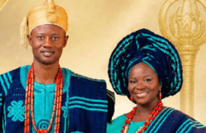 All Set For 32-Year-Old University Of Ilorin Alumnus To Become Owa Of Ayegbaju-Ekiti Adewale Oluwatosin Adewole, with wife, Omobolaji Oluwatoyin Adewole...
