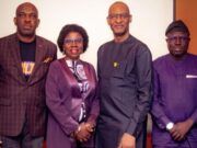 History Recorded As Polaris Bank Hosts 12th Media Seminar L-R: Rasheed Bolarinwa, Group Head, Brand Management & Corporate Communications, Polaris Bank Limited; Professor Abigail Ogwezzy-Ndisika of Mass Communication Dept, University of Lagos; Olufemi Awoyemi, mni, Chairman, Pros-hare; and Sheriff Adekoya, Lead Strategist, Edgeforth Business Solutions, at the 12th Polaris Bank Annual Media Capacity Seminar in Lagos over the weekend…