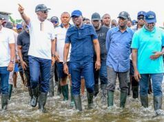 Lagos Floods: Sanwo-Olu Visits Affected Communities, Makes Promises Governor Babajide Sanwo-Olu and others during the visit to the flooded communities in Lagos State...