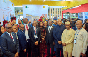History As Shell Tells Nigeria Story In exhibition At NOG 2026 The Minister of State for Petroleum Resources (Oil), Senator Heineken Lokpobiri; the Minister of State for Petroleum Resources (Gas), Ekperikpe Ekpo; the Special Adviser to the President on Energy, Olu Verheijen; the Group Chief Executive Officer of the Nigerian National Petroleum Company Limited (NNPC Ltd.), Bayo Ojulari; alongside Shell leaders and other dignitaries, at the Shell booth during the ministerial tour of the 2026 Nigeria Oil and Gas (NOG) Conference and Exhibition in Abuja…