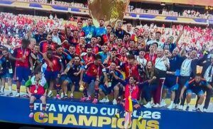 World Cup 2026: How Messi’s World Cup Dream Was Shattered By Spain 1 ...the victorious Spanish squad...