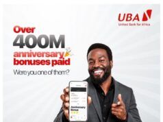 Bumper Account Anniversary Bonus: UBA Rewards Customer Loyalty With Over ₦400 Million