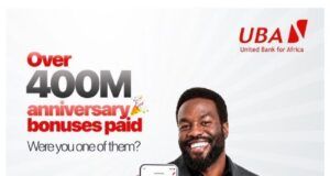 Bumper Account Anniversary Bonus: UBA Rewards Customer Loyalty With Over ₦400 Million