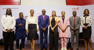 Discussions On Africa’s Next Billion Dollar Opportunities On Front Burner At UBA Business Series …Co-founder and Chief Executive Officer of Chowdeck, Femi Aluko; Rapper and Entrepreneur, M.I Abaga; Head, Remittances, Uzoamaka Oyeka, United Bank for Africa (UBA); Head Digital Banking, UBA, Olukayode Olubiyi; Venture Capitalist/ Co-founder, Octerra Capital, Ashim Egunjobi; Founder, Lumination Global Network, Adaora Mbelu; Head, Agency Banking, UBA, Adetunji Iyiola and Head Corporate & Other Collections, UBA, Ugochi Obanua-Nwaukor, during the UBA Small Medium Enterprise (SME) Business Series, themed ‘,"Building for Africa's Realities: Turning Consumer Feedback into Technology-Driven Solutions," ’held at UBA house, Marina, Lagos, on Thursday...