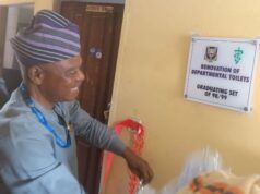 UI Vet. Medicine Class Of 1998/99 Renovates Toilet Facilities, Reaffirms Commitment To Giving Back
