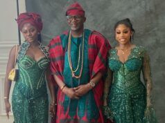 Govt College Ibadan Old Boys, Others Honour RSS Property’s Muyiwa Ojo@60 ...the celebrant, Muyiwa Ojo with his two beautiful daughters...