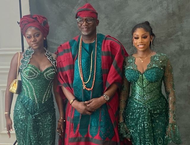 WhatsApp Image 2026-07-26 at 12.29.40 AM ...the celebrant, Muyiwa Ojo with his two beautiful daughters...