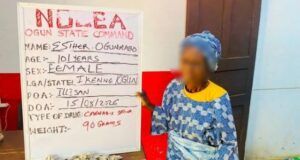 NDLEA Arrests 101-Year-Old Woman, Intercepts Cocaine In Fufu