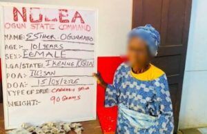 NDLEA Arrests 101-Year-Old Woman, Intercepts Cocaine In Fufu