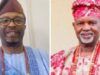 Demise Of Lekan Alabi: Oyo ADC Reps Candidate, Abidikugu Joins Others To Mourn Dr (Chief) Dr Kazeem Adesina Abidikugu, left, mourns Oloye Lekan Alabi...