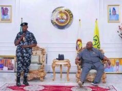 Adeleke Plays Host To New Osun CP, Makes Demands …the newly posted Commissioner of Police, Ibrahim Zungura, left, with Governor Ademola Adeleke…