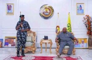 Adeleke Plays Host To New Osun CP, Makes Demands …the newly posted Commissioner of Police, Ibrahim Zungura, left, with Governor Ademola Adeleke…