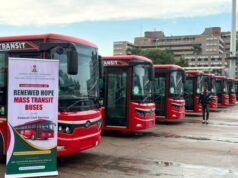 Tinubu’s Govt Unveils 100 Electric Buses For Civil Servants ...the electric buses...