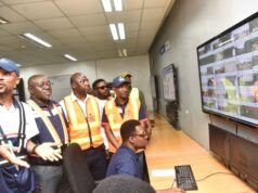 History Recorded As Dangote Transport Unveils Novel Real-Time Driver Monitoring Control Room L-R: Head of Transport Control, Dangote Transport Ibese Plant, Ifeanyi Ezeala; Head of Transport Operations, DCP Ibese Plant, David Idiege James; Head of Human resources, Dangote Transport Ibese Plant, Muhammad Al Hassan; Head of safety, Dangote Transport Ibese Plant, Abau Peter Randy; Divisional Director of Dangote Transport, Ibese Plant, Yusuf Balarabe during the visit to Dangote Transport Digital truck monitoring Dashboard as part of the Road Safety measures to track it's drivers real time Online, in Ibese Ogun state at the weekend…