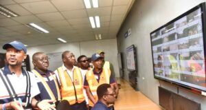 History Recorded As Dangote Transport Unveils Novel Real-Time Driver Monitoring Control Room L-R: Head of Transport Control, Dangote Transport Ibese Plant, Ifeanyi Ezeala; Head of Transport Operations, DCP Ibese Plant, David Idiege James; Head of Human resources, Dangote Transport Ibese Plant, Muhammad Al Hassan; Head of safety, Dangote Transport Ibese Plant, Abau Peter Randy; Divisional Director of Dangote Transport, Ibese Plant, Yusuf Balarabe during the visit to Dangote Transport Digital truck monitoring Dashboard as part of the Road Safety measures to track it's drivers real time Online, in Ibese Ogun state at the weekend…