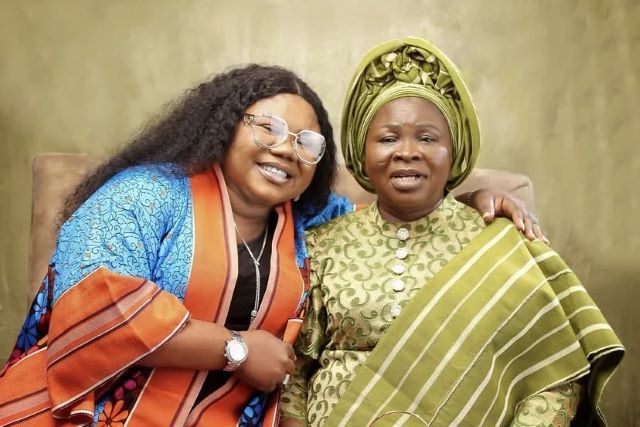 Esther and Mom Gospel artiste, Esther Igbekele, and her mother, Mary Amope Igbekele (JP)…