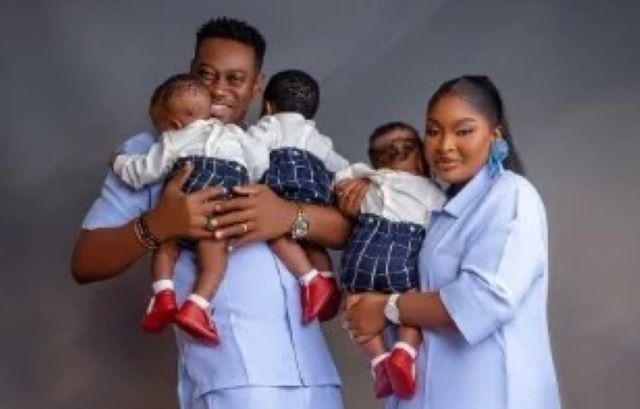 Lateef, Mo Bimpe with triplet