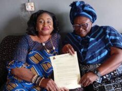 Loss Of Mother: Oyo TESCOM Boss Pays Condolence Visit To Zone 1 Permanent Secretary Mrs. Olubukola Oladipo, JP, right, with Mrs Gbemisola Beyioku...