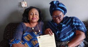 Loss Of Mother: Oyo TESCOM Boss Pays Condolence Visit To Zone 1 Permanent Secretary Mrs. Olubukola Oladipo, JP, right, with Mrs Gbemisola Beyioku...