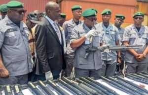 Customs Seizes 204 Pump-Action Rifles, Hands Over Smuggled Rifles To NCCSALW