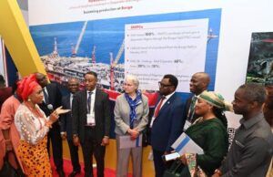 We Are Still Focused On Supporting Nigeria’s Energy Journey – Shell …Abidemi Belgore, Senior Production Geologist, Shell Nigeria Exploration and Production Company Limited (SNEPCo), conducting dignitaries round the Shell exhibition booth at the 2026 Nigeria Annual International Conference and Exhibition (NAICE), the premier annual gathering of the Society of Petroleum Engineers (SPE) Nigeria Council, held at Eko Hotel & Suites, Lagos…